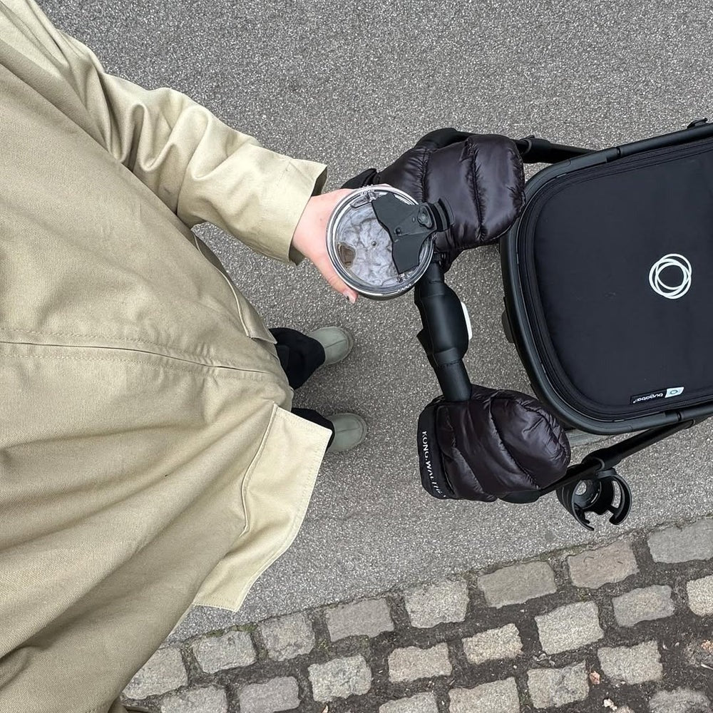 Kong Walther - Stroller Gloves - Puffer Black - Mabel & Fox