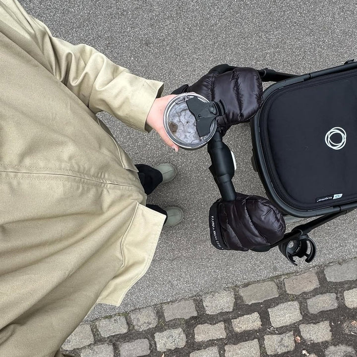 Kong Walther - Stroller Gloves - Puffer Black - Mabel & Fox