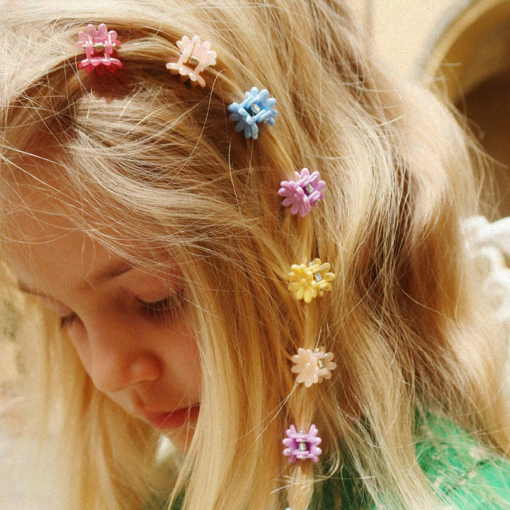 Konges Slojd – 10 Pack Mini Flower Hair Claws - Mabel & Fox