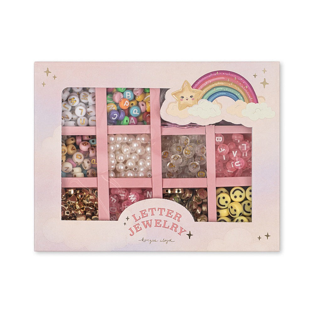 Konges Slojd - ABC Jewellery Set - Rainbow - Mabel & Fox