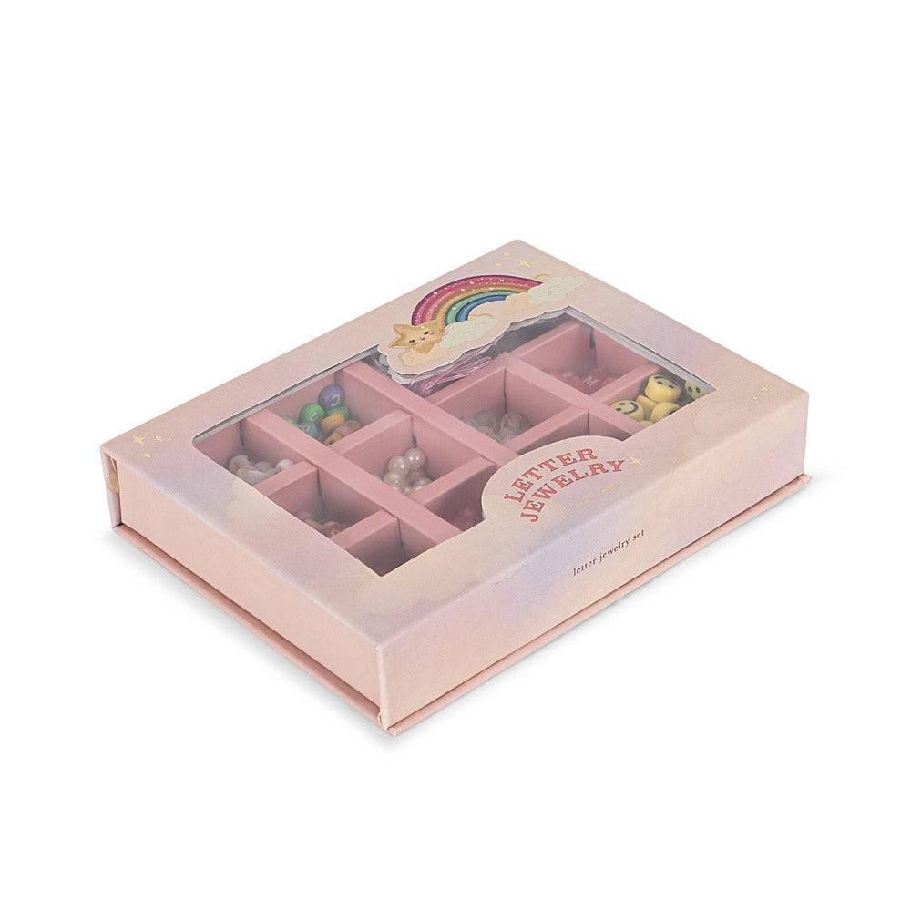 Konges Slojd - ABC Jewellery Set - Rainbow - Mabel & Fox