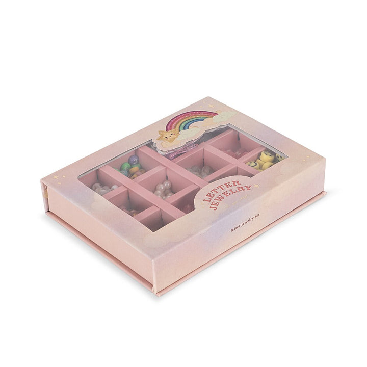 Konges Slojd - ABC Jewellery Set - Rainbow - Mabel & Fox