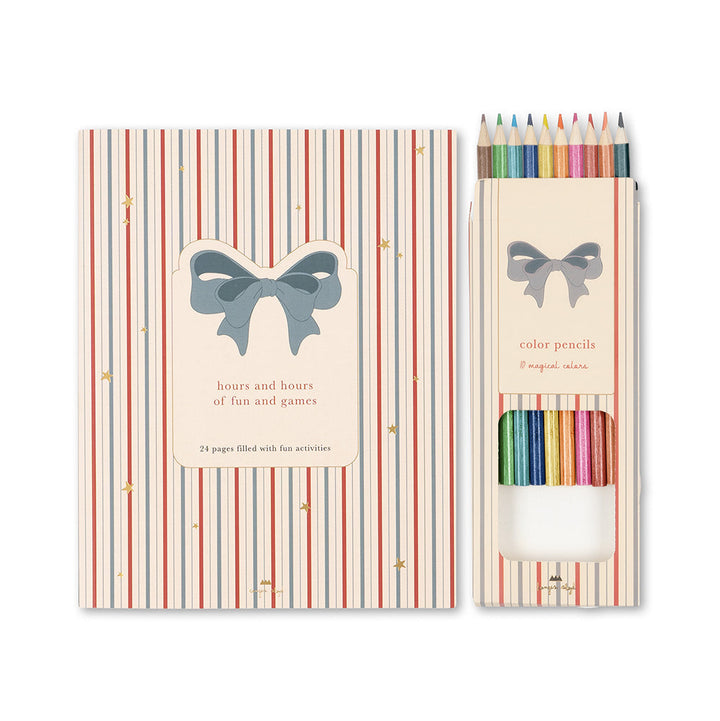 Konges Slojd - Activity Book With Colour Pencils - Multi - Mabel & Fox