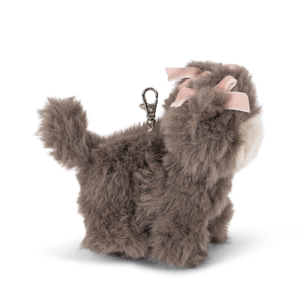 Konges Slojd – Animal Bag Charm – Grey Cat - Mabel & Fox