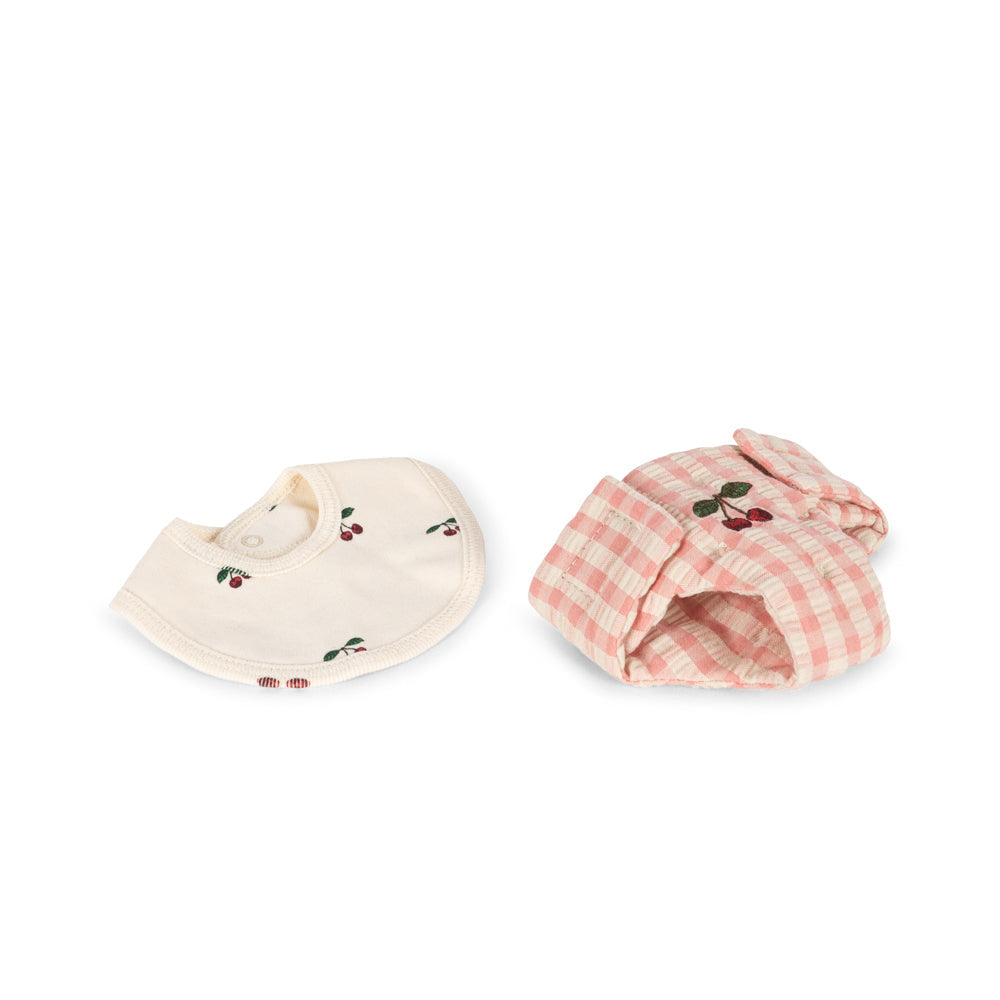 Konges Slojd - Baby Doll nursery suitcase - Pink Check - Mabel & Fox