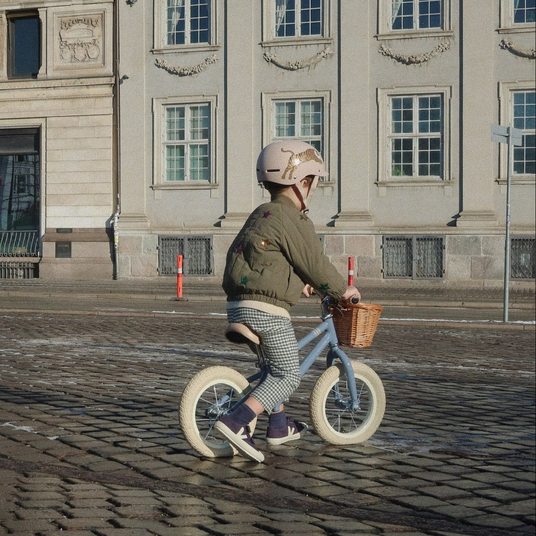 Konges Slojd- Balance Bike - Blue Stripe - Mabel & Fox