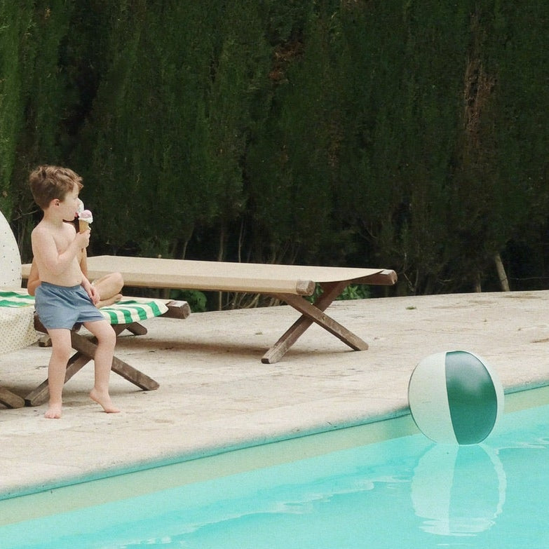 Konges Slojd – Beach Ball – Green Stripe - Mabel & Fox