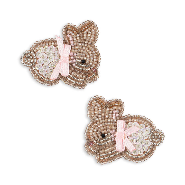 Konges Slojd – Beaded Bunny Hair Clips (2 Pack) - Mabel & Fox