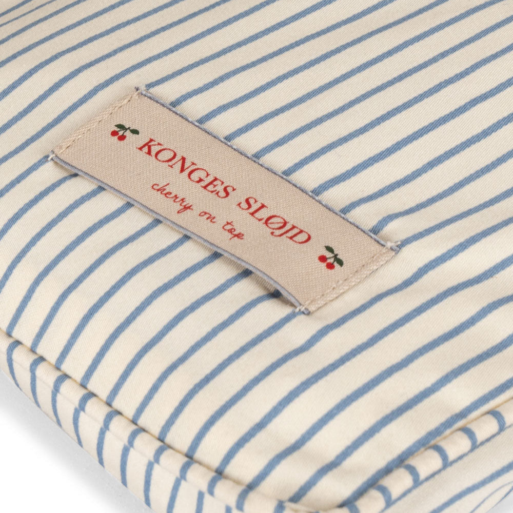 Konges Slojd - Bed Bumper - Stripe Bluie - Mabel & Fox