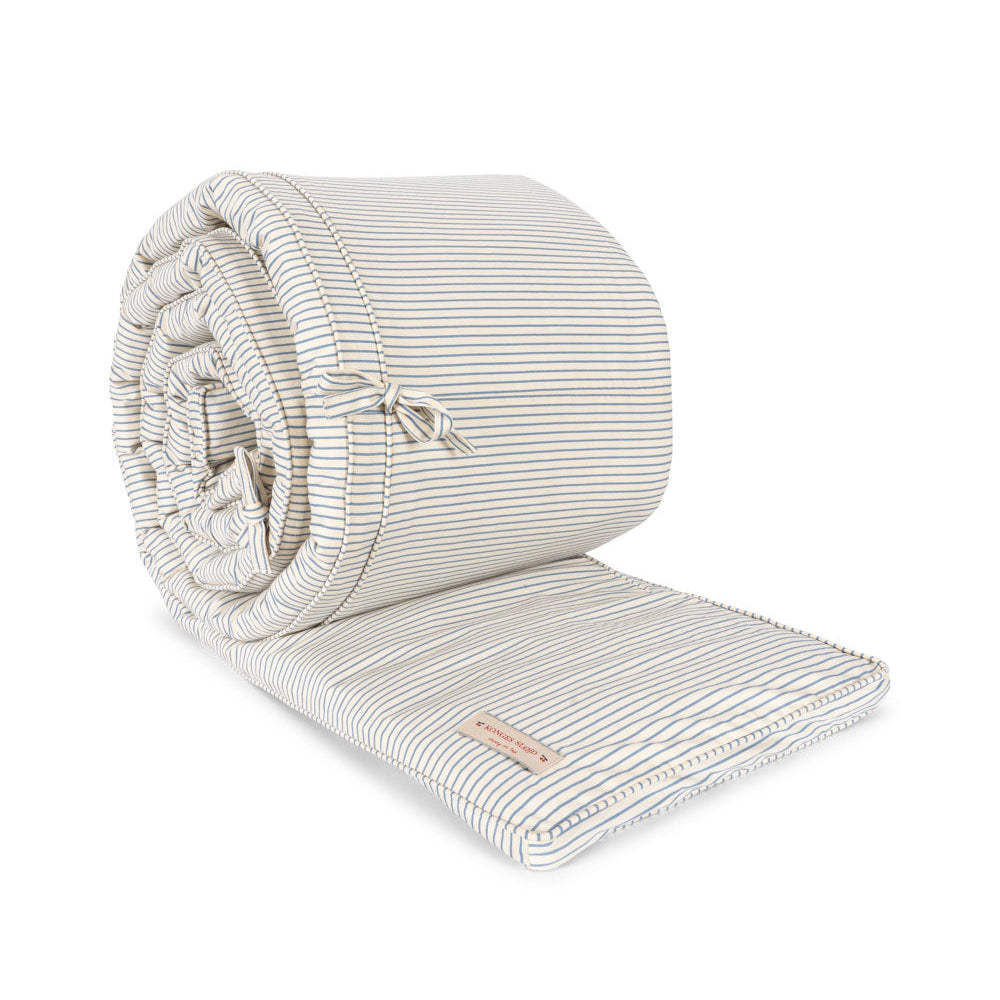 Konges Slojd - Bed Bumper - Stripe Bluie - Mabel & Fox