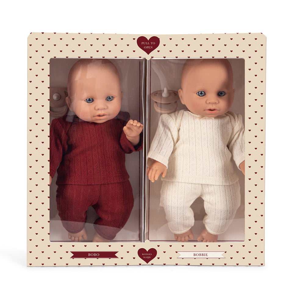 Konges Slojd - Bobo & Bobbie Baby Dolls - Mabel & Fox