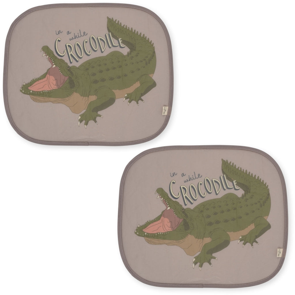 Konges Slojd - Car Sunshade - Oxford Tan (2 Pack) - Mabel & Fox