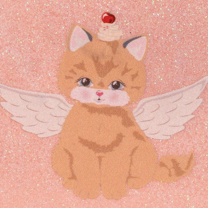 Konges Slojd - Cat Wallet - Glitter pink - Mabel & Fox
