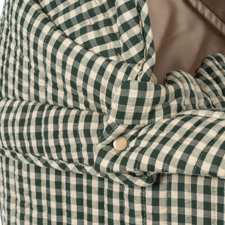 Konges Slojd - Cheeky Doll Pram - Smoke Pine Check - Mabel & Fox