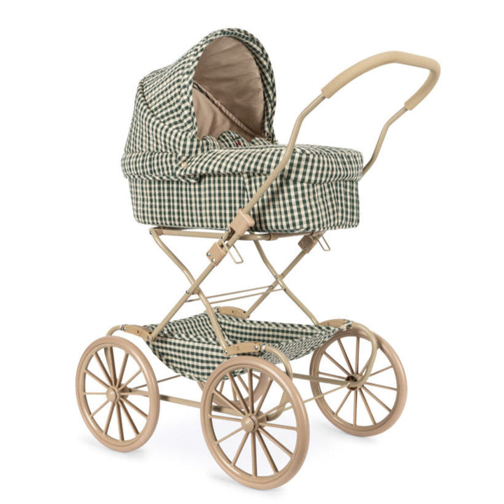 Konges Slojd - Cheeky Doll Pram - Smoke Pine Check - Mabel & Fox