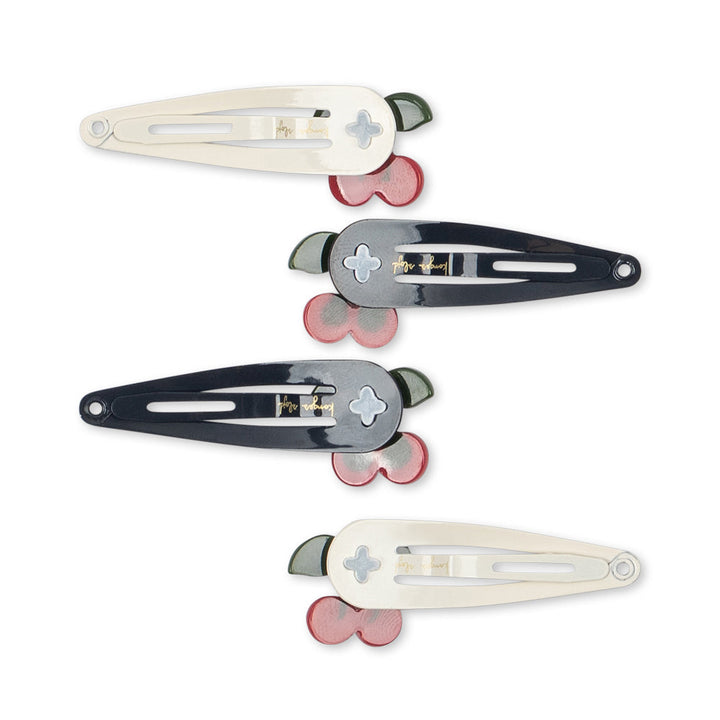 Konges Slojd - Cherry Dot Hair Clips (4 Pack) - Mabel & Fox