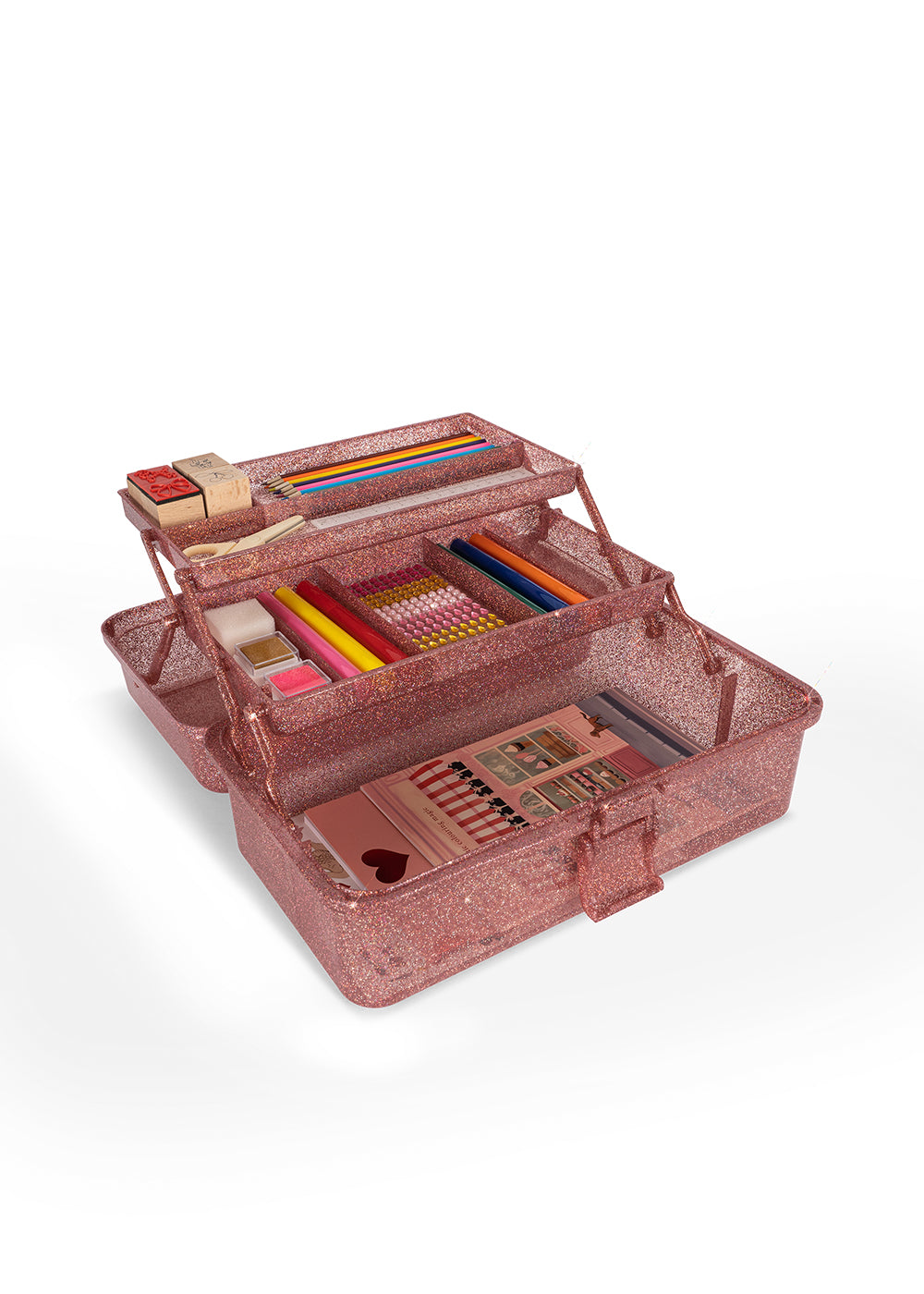 Konges Slojd - Creative Art Caddy - Glitter Rose - Mabel & Fox