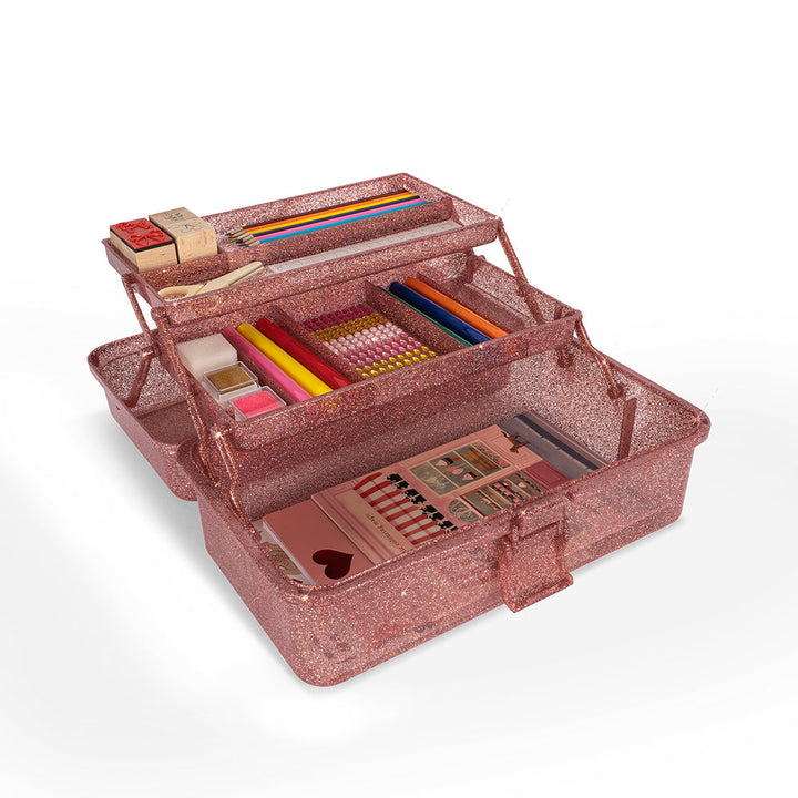 Konges Slojd - Creative Art Caddy - Glitter Rose - Mabel & Fox