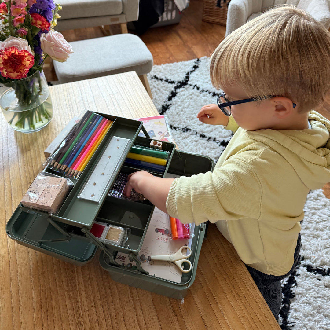 Konges Slojd - Creative Art Caddy - Olivine - Mabel & Fox