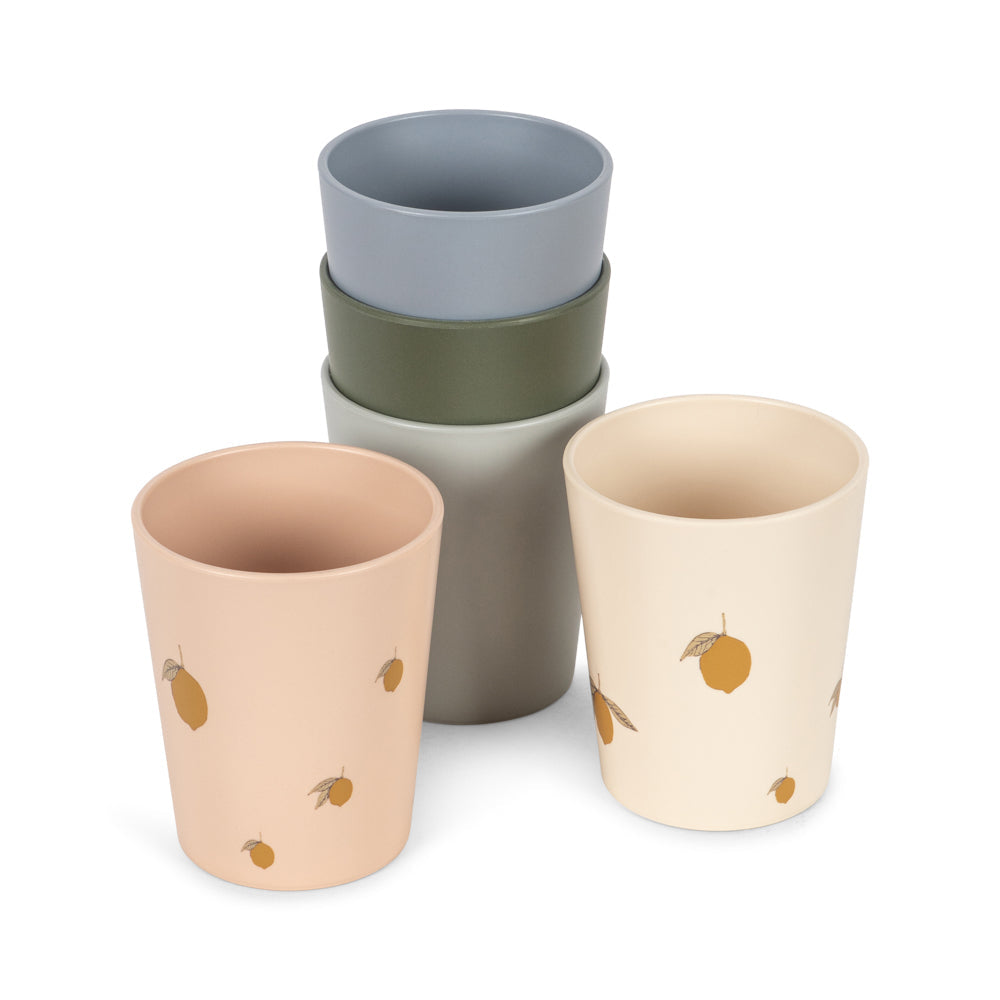 Konges Slojd – Cups (5 Pack)  – Lemon Mix - Mabel & Fox
