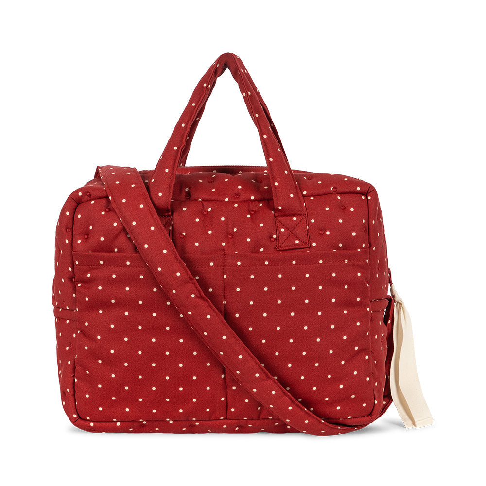 Konges Slojd - Doll Changing Bag - Fraise Dot - Mabel & Fox
