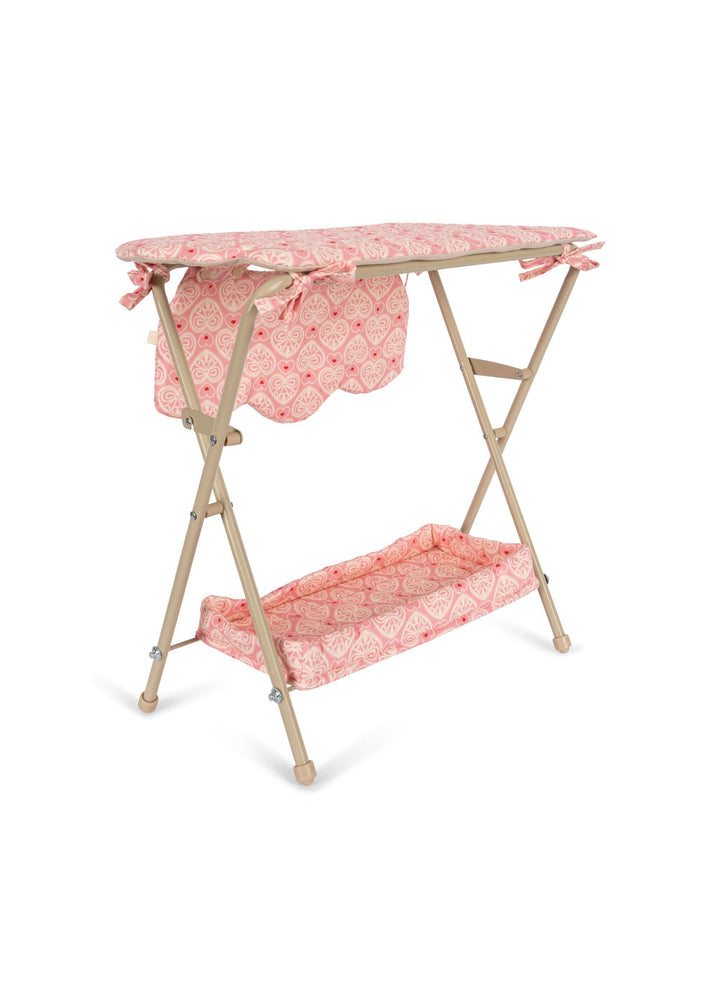 Konges Slojd - Doll Changing Table - Lacy Pink - Mabel & Fox