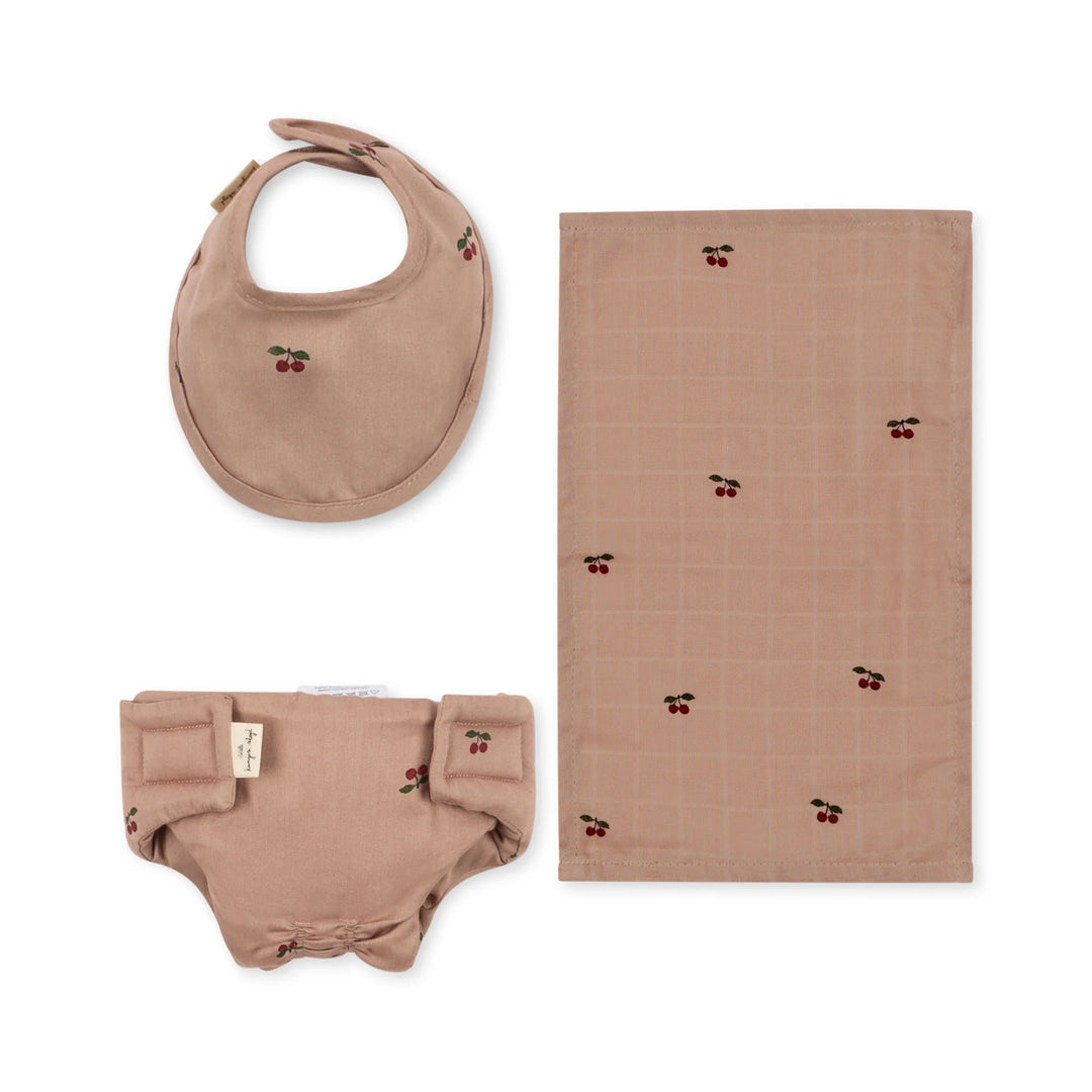 Konges Slojd - Doll Nursery Set - Cherry Blush - Mabel & Fox