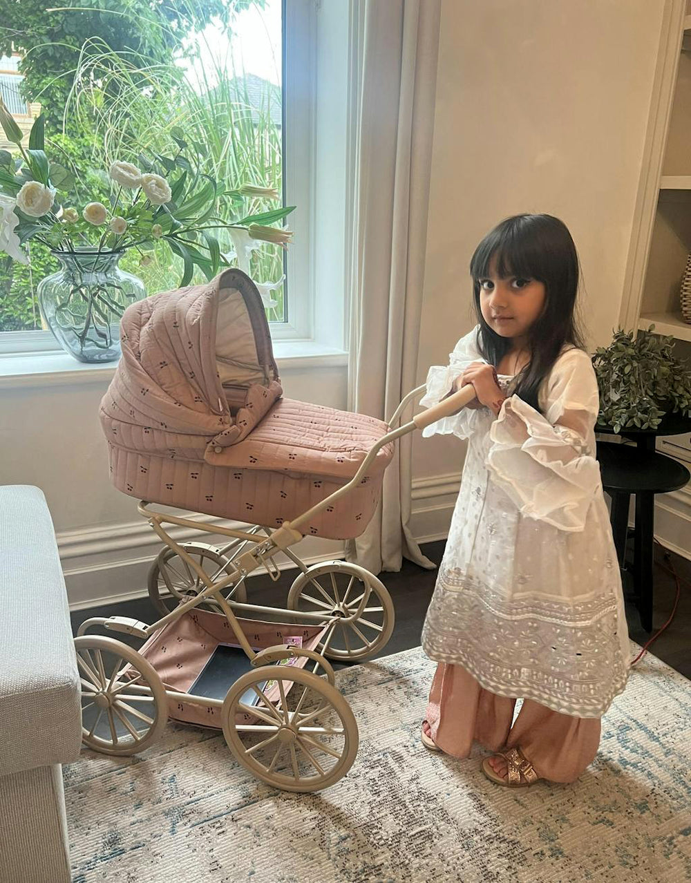 Konges Slojd - Doll Pram - Cherry Blush - Mabel & Fox