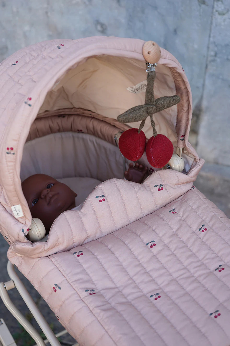 Konges Slojd - Doll Pram - Cherry Blush - Mabel & Fox