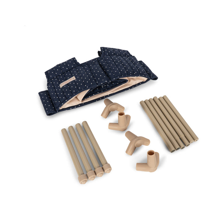 Konges Slojd – Doll Travel Bed – Ditzy Dot - Mabel & Fox