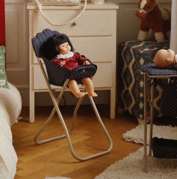 Konges Slojd - Dolls High Chair - Ditzy Dot - Mabel & Fox