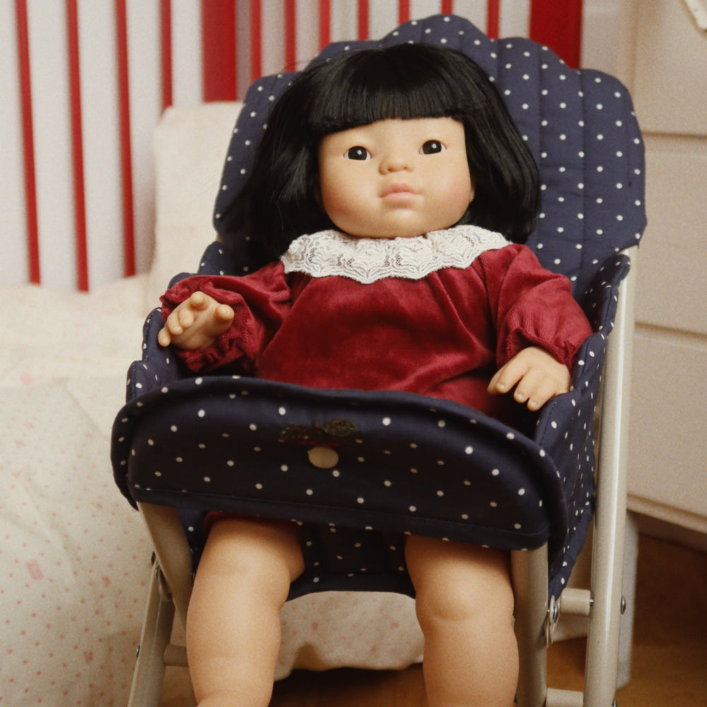 Konges Slojd - Dolls High Chair - Ditzy Dot - Mabel & Fox
