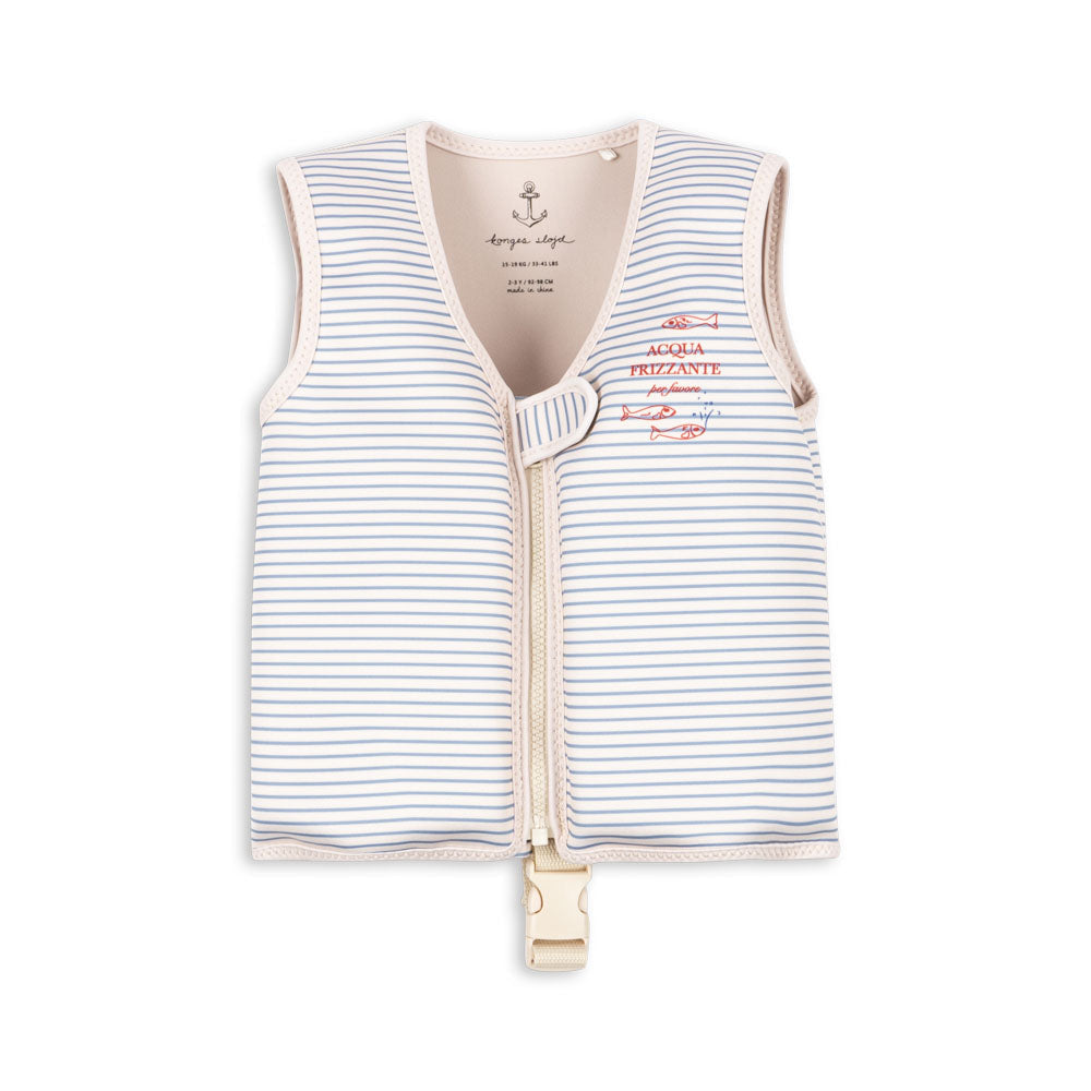 Konges Slojd – Ellis Swim Vest – Stripe Bluie - Mabel & Fox
