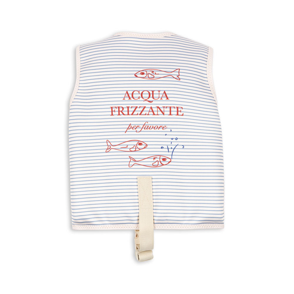 Konges Slojd – Ellis Swim Vest – Stripe Bluie - Mabel & Fox