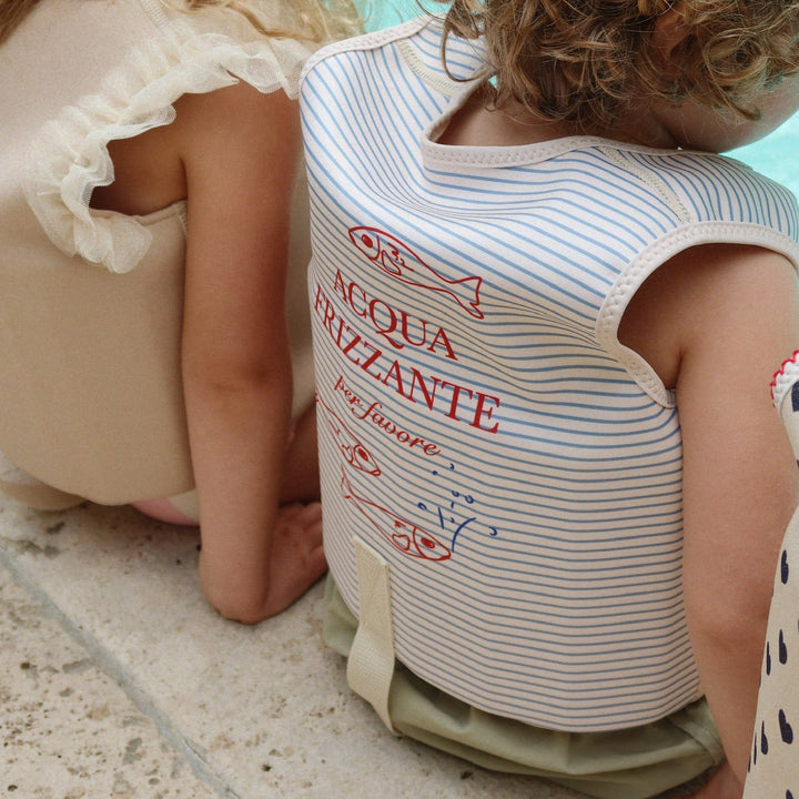 Konges Slojd – Ellis Swim Vest – Stripe Bluie - Mabel & Fox