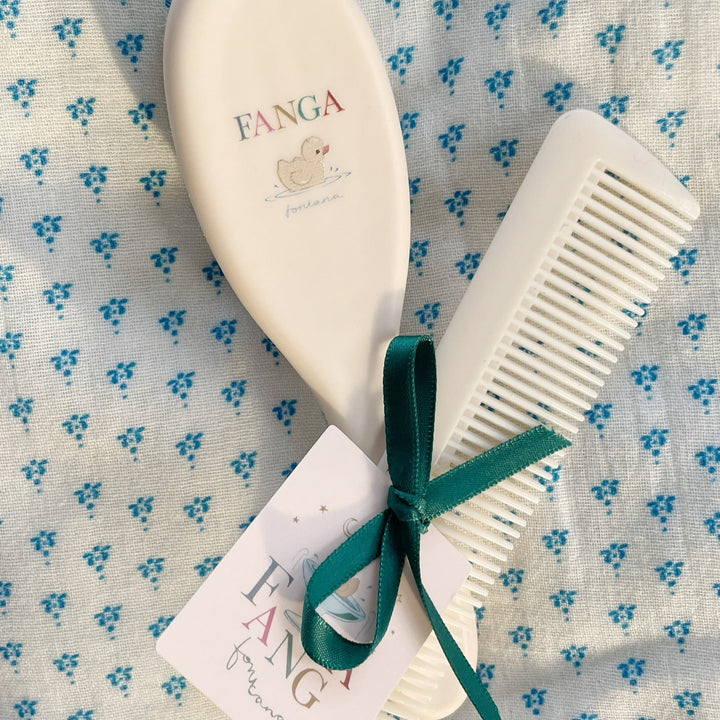 Konges Slojd - Fanga Fontana - Baby Hairbursh Set - Beige - Mabel & Fox
