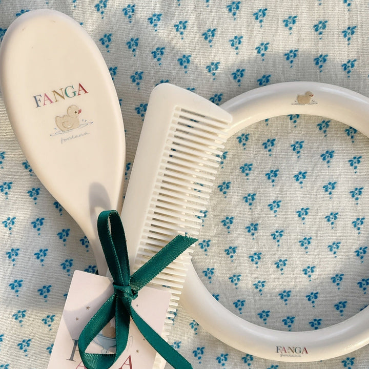 Konges Slojd - Fanga Fontana - Baby Hairbursh Set - Beige - Mabel & Fox