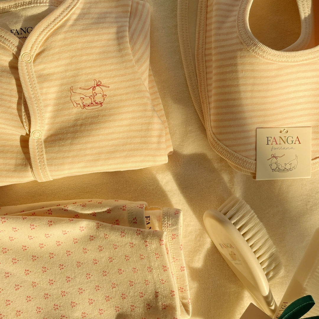 Konges Slojd - Fanga Fontana - Baby Hairbursh Set - Beige - Mabel & Fox