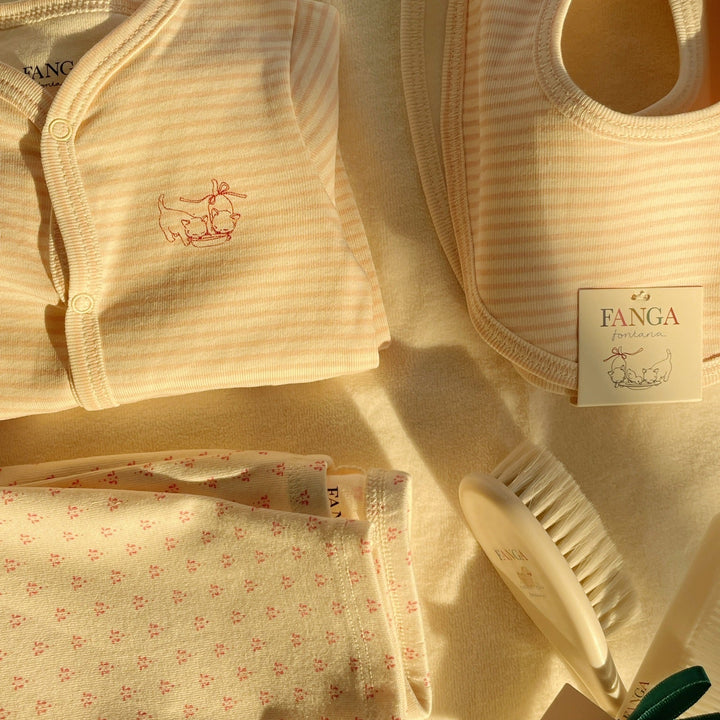 Konges Slojd - Fanga Fontana - Baby Hairbursh Set - Beige - Mabel & Fox