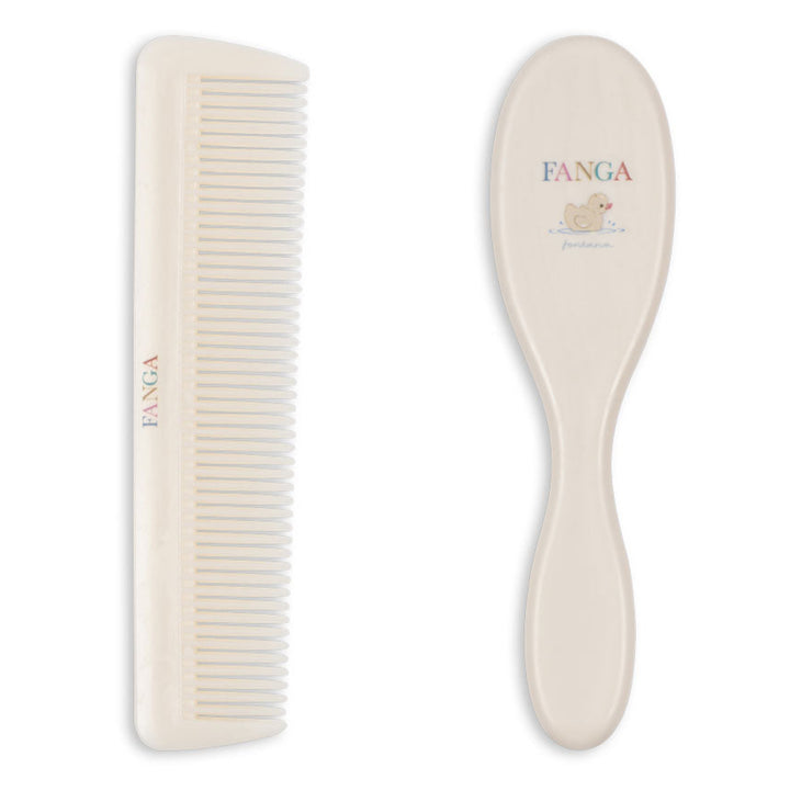 Konges Slojd - Fanga Fontana - Baby Hairbursh Set - Beige - Mabel & Fox