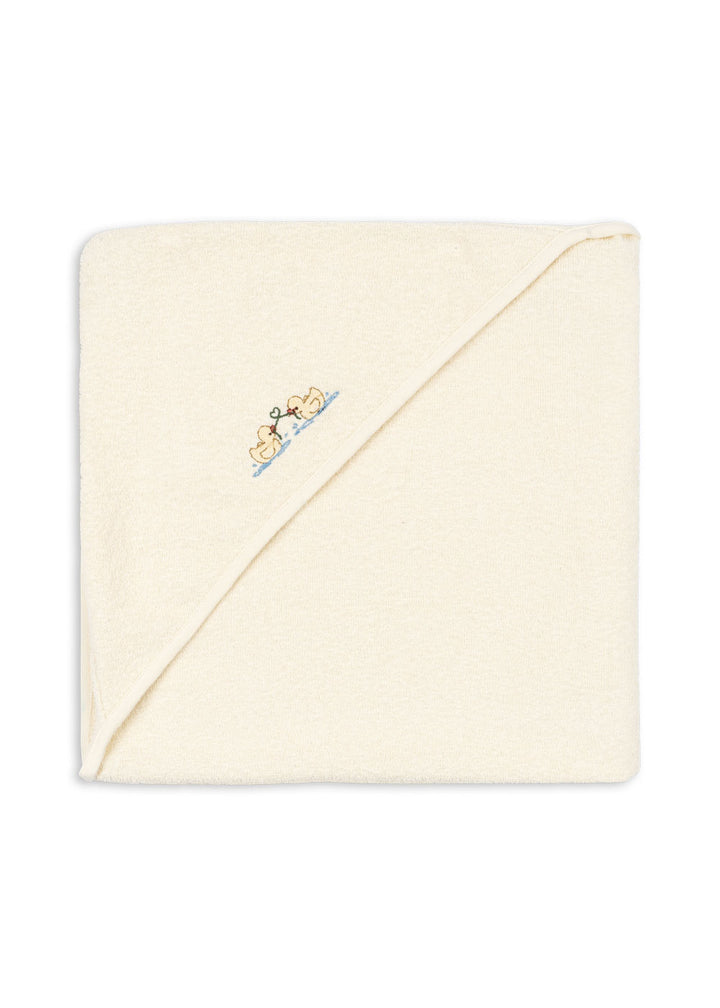 Konges Slojd- Fanga Fontana - Figo Baby Towel - Antique White - Mabel & Fox