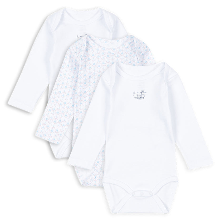 Konges Slojd -Fanga Fontana -  Fio - Body - Barca - (3-Pack) - Mabel & Fox