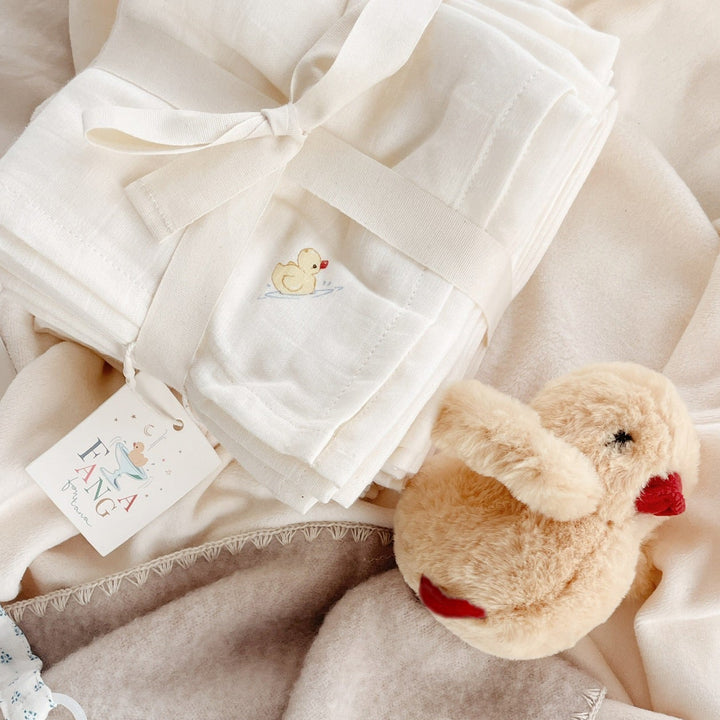 Konges Slojd - Fanga Fontana - Nuvoli - Muslin Cloth - Antique White (10 Pack) - Mabel & Fox