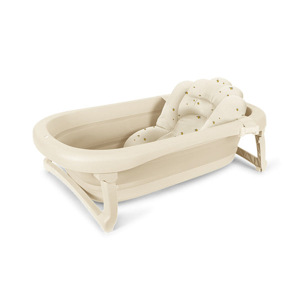 Konges Slojd – Foldable Bath Tub and Cushion – Creme - Mabel & Fox