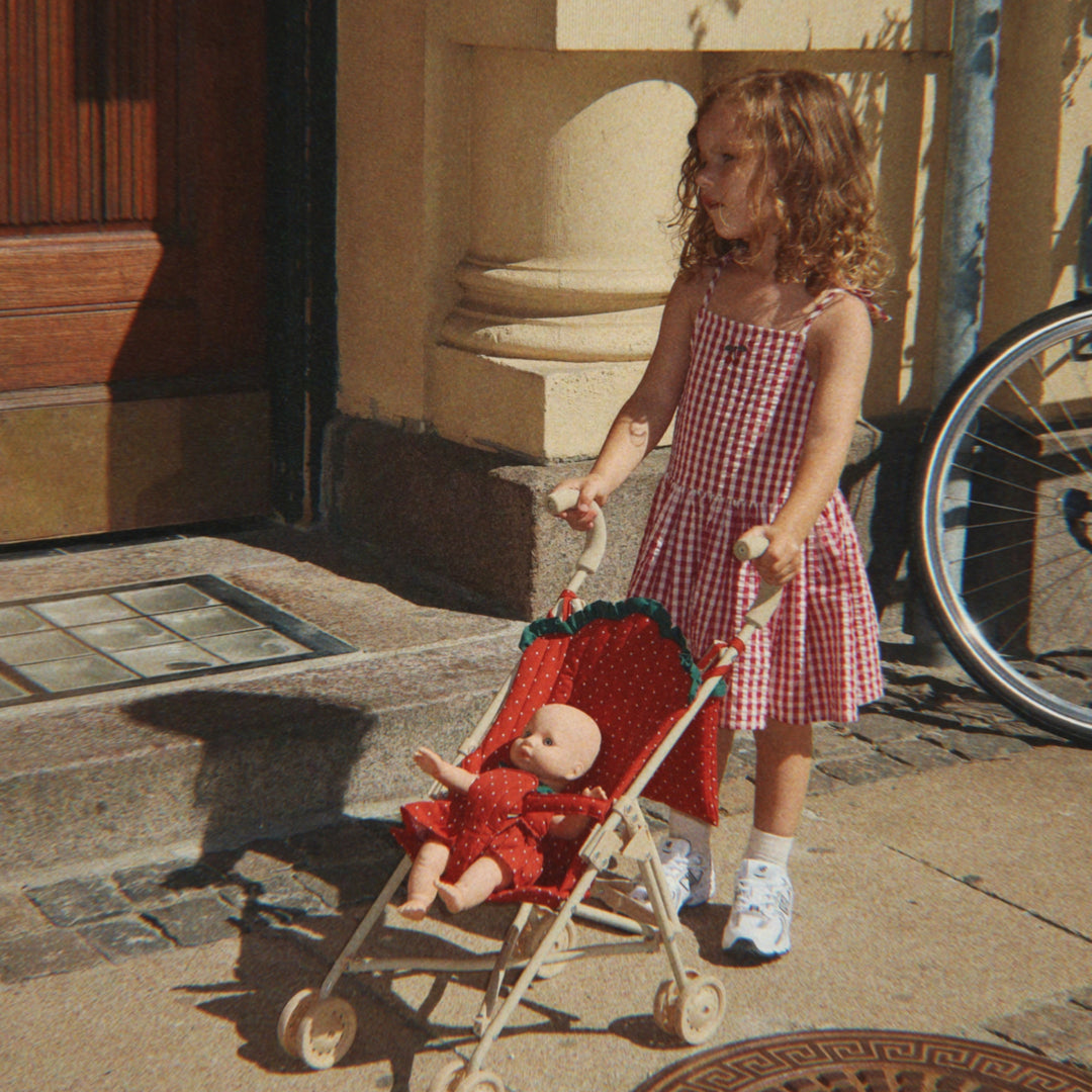 Konges Slojd - Fraise Doll Stroller - Fraise Dot - Mabel & Fox