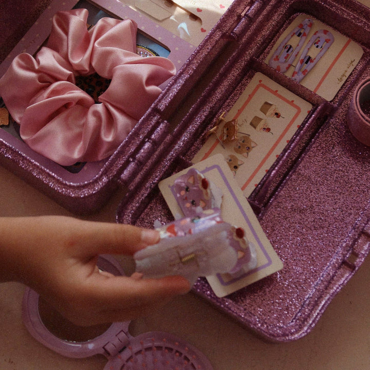 Konges Slojd - Glam Me Up Suitcase - Amour Pink - Mabel & Fox