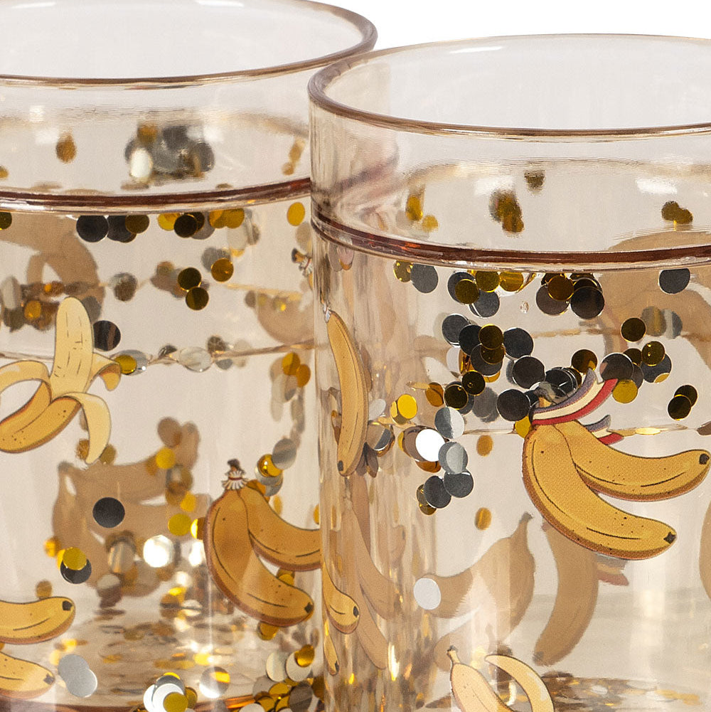 Konges Slojd – Glitter Cup – Let's Go Bananas (2 Pack) - Mabel & Fox