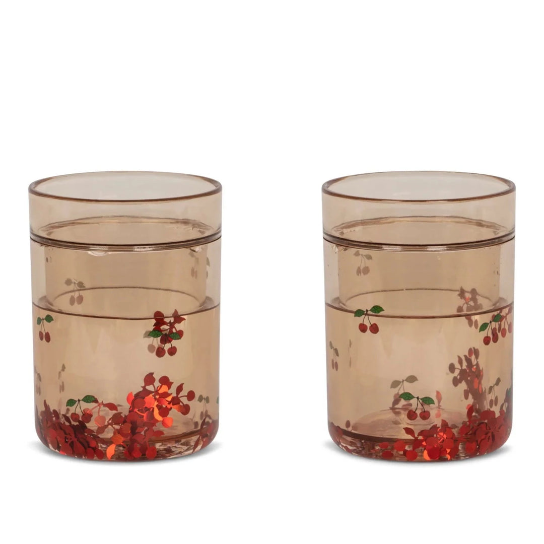 Konges Slojd - Glitter Cups - Cherry (2 Pack) - Mabel & Fox