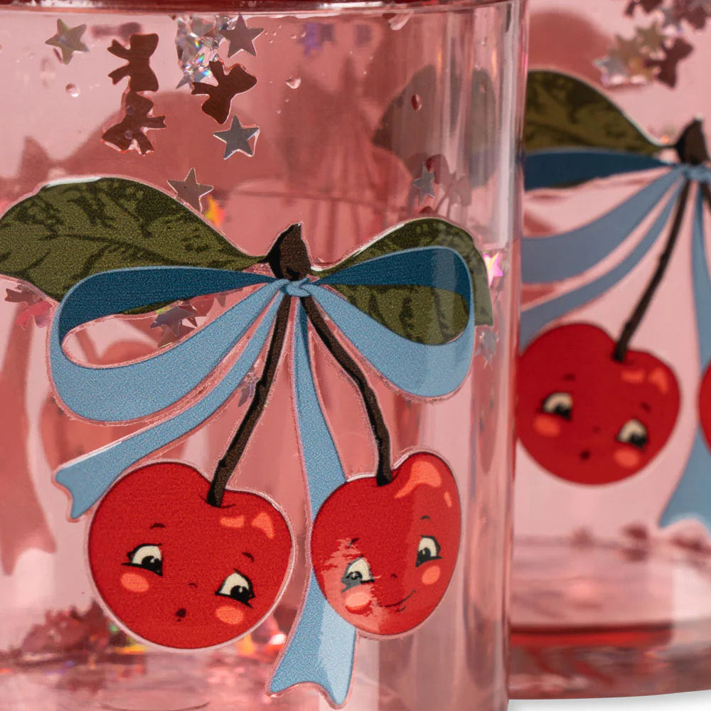 Konges Slojd - Glitter Cups - Cherry Bow (2 Pack) - Mabel & Fox