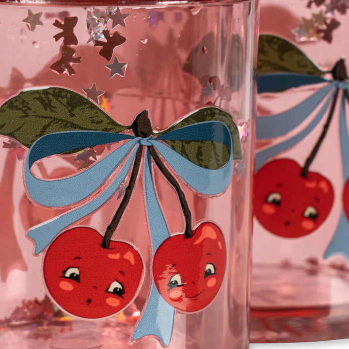 Konges Slojd - Glitter Cups - Cherry Bow (2 Pack) - Mabel & Fox